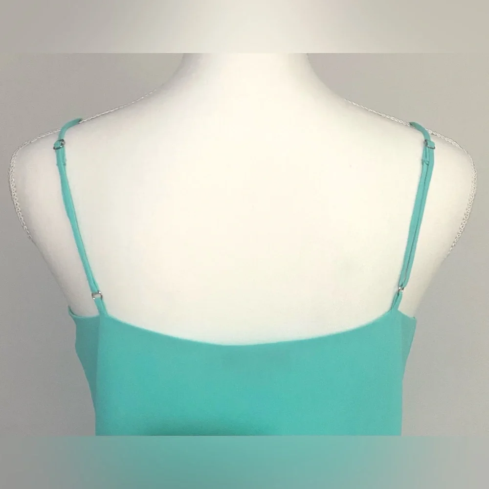 Naked Zebra Womens S Mint Green Cami Tank Top Boho Y2K Summer Beach Lightweight - Picture 5 of 12